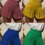 Wholesale Women's Casual Elastic Waist Pleated Plain Shorts AY246# preview