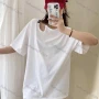 Wholesale Women's Casual Crew Neck Cut Out Half Sleeve T-shirt Y311# preview