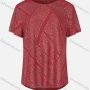 Wholesale Women's Casual Round Neck Short Sleeve Rhinestone Curved Hem Plain T-Shirt 03# preview