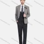 Wholesale Men's Business Lapel One Button Plaid Basics Blazer With Waistcoat 3 Piece Suit Set preview