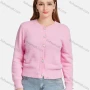 Wholesale Women's Casual Plain Long Sleeve Button Down Fleece Knit Cardigan preview