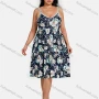 Wholesale Women's Spaghetti Strap Floral Print Nightgown preview