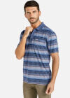 Wholesale Men's Short Sleeve Patch Pocket Classic Striped Polo Shirt - Liuhuamall