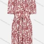 Wholesale Women's Casual Off Shoulder Floral Print Short Rompers With Belt preview