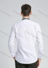 Wholesale Men's Formal Pleated Front Long Sleeve Dress Shirt With Tie Knot - Liuhuamall