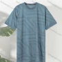 Wholesale Men's Casual Geometric Striped Round Neck Short Sleeve Tee preview