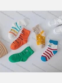 Wholesale Kid's Allover Print Cotton Socks, LIUHUA CLOTHING WHOLESALE
