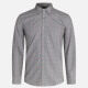 Men's Slim Fit Long Sleeve Button Down Collar Plaid Print Shirts Gray Clothing Wholesale Market -LIUHUA