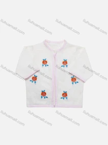 Wholesale Baby's Cute Embroidery Floral Long Sleeve One Button Sweater Cardigan, LIUHUA CLOTHING WHOLESALE