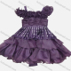 Wholesale Girls Lovely Layered Hem Beaded Straps Flower Dress Purple Wholesale Clothing Market & Suppliers -LIUHUAMALL