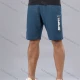 Wholesale Men's Letter Graphic Athletic Workout Elastic Waist Shorts Y7148# Cerulean Clothing Wholesale Market Liuhua