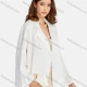 Wholesale Women's Casual Lapel Long Sleeve Double Breasted Blazer Suit Jacket 1246# White Clothing Wholesale Market Liuhua