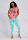 Wholesale Women's Casual Lounge Letter Print Tank Top Pajamas 2 Piece Set 1205# - Liuhuamall