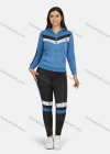 Wholesale Women's Sport Hooded Colorblock Zipper Long Sleeve Top & Jogger Sets - Liuhuamall