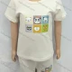 Wholesale Unisex Casual Round Neck Short Sleeve Cartoon Print Top & Shorts Set White Clothing Wholesale Market Liuhua