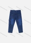 Wholesale Boy's Casual Distressed Letter Embroidery Straight Leg Ankle Length Jean - Liuhuamall