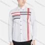 Wholesale Men's Casual Collared Long Sleeve Button Down Striped Shirt P001-3# preview