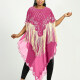Women's Muslim Sequin Scallop Edge Pullover Triangular Hem Sheer Mesh Cover Up Cloak 4# Clothing Wholesale Market -LIUHUA