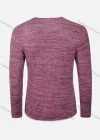 Wholesale Men's Silm Fit Duo Layered Space Dye Long Sleeve T-Shirt X0029# - Liuhuamall