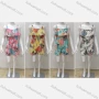 Wholesale Girls Causal Sleeveless Ruffle Trim Floral Print Romper preview
