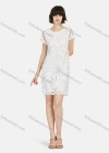 Wholesale Women's Elegant Short Sleeve Embroidery Lace Short Dress - Liuhuamall