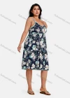 Wholesale Women's Spaghetti Strap Floral Print Nightgown - Liuhuamall