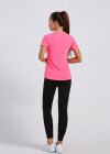 Wholesale Women's Sporty Crew Neck Short Sleeve Reflective Stripes Quick-dry Breathable Athletic T-shirt - Liuhuamall