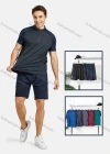 Wholesale Men's Athletic Short Sleeve Quarter Zipper Running Tops - Liuhuamall