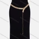 Wholesale Metal Waist Chain QDLF2317# Gold Clothing Wholesale Market Liuhua