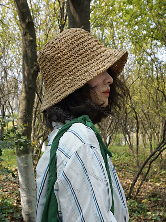 Wholesale Women's Plain Sun Protection Brim Fishing Hat