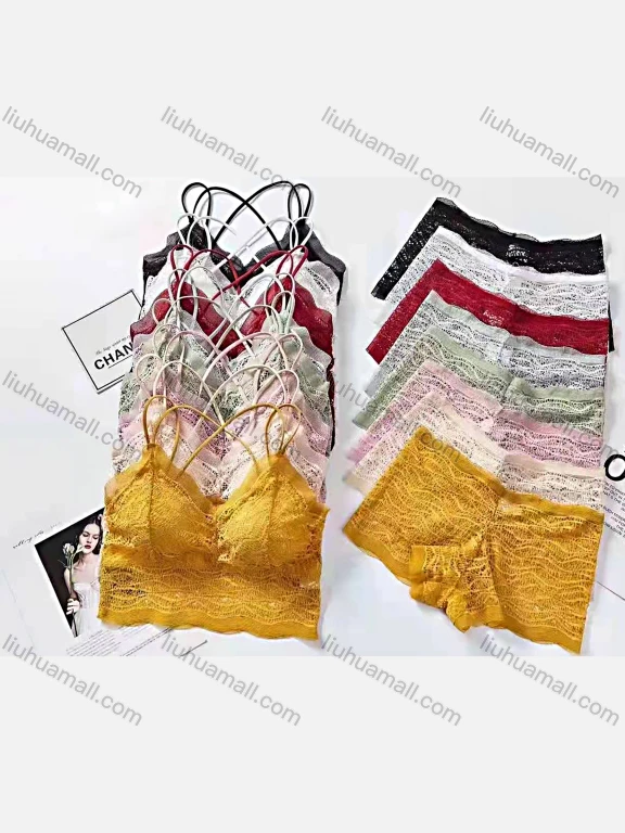 Wholesale Women's Guipure Lace Bra & Brief 2 Pieces Sets