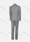 Wholesale Men's Business Plain One Button Pockets Lapel Slim Fit Blazer & Vest & Trousers 3 Piece Sets - Liuhuamall