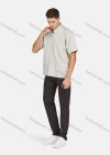 Wholesale Men's Casual Classic Fit Flat Front Straight Leg Pants - Liuhuamall