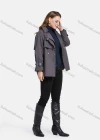 Wholesale Women's Casual Lapel Double Breasted Windbreaker Mid Length Trench Coat With Tie Belt - Liuhuamall