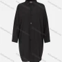 Wholesale Women's Casual Plain Long Sleeve Collared Drop Shoulder Mid Length Shirt 1326# preview