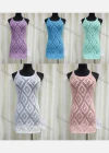 Wholesale Women's Casual Round Neck Hollow Out Plain Cover Up Dress - Liuhuamall