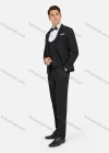 Wholesale Men's Formal Plain Slim Fit Lapel Suit Jacket With Waistcoat 3 Piece Set - Liuhuamall