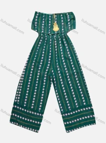 Wholesale Women's Casual Off Shoulder Mesh Loose Fit Wide Leg Jumpsuit, LIUHUA CLOTHING WHOLESALE