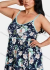 Wholesale Women's Spaghetti Strap Floral Print Nightgown - Liuhuamall