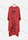 Wholesale Women's Casual Crew Neck Polka Dot Dress & Long Sleeve Plain Cardigan 2-Piece 052# - Liuhuamall