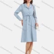 Wholesale Women's Casual Plain Lapel Button Down Long Sleeve Knee Length Shirt Dress With Belt 11# Clothing Wholesale Market Liuhua