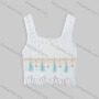 Wholesale Women's Casual Straps Plain Pendant Decoration Frayed Raw Hem Crop Tank Top 003# preview