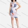 Wholesale Women's Casual Allover Print Round Neck Bodycon Short Tank Dress preview