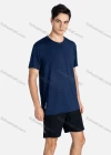 Wholesale Men's Sporty Crew Neck Breathable Reflective Stripes Quick Drying T-shirts - Liuhuamall