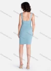 Wholesale Women's Fashion V Neck Sleeveless Tie Front Plain Dress - Liuhuamall