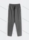 Wholesale Men's Sporty Plain Drawstring Elastic Waist Zipper Pockets Pants - Liuhuamall