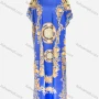 Wholesale Women's African Bat Sleeve Plus Size Robe Round Neck Baroque Print Kaftan Maxi Dress preview