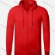 Wholesale Unisex's Men/Women Casual Drawstring Plain Zipper Long Sleeve Hoodie 512# Red Guangzhou Clothing Wholesale Market & Suppliers -LIUHUAMALL