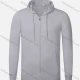 Wholesale Unisex's Men/Women Casual Drawstring Plain Zipper Long Sleeve Hoodie 512# Gray Guangzhou Clothing Wholesale Market & Suppliers -LIUHUAMALL