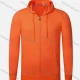 Wholesale Unisex's Men/Women Casual Drawstring Plain Zipper Long Sleeve Hoodie 512# Dark Orange Guangzhou Clothing Wholesale Market & Suppliers -LIUHUAMALL